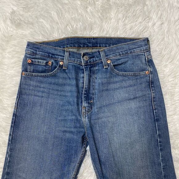 Levis 505 Jeans Mens 30x32 Straight Leg Blue Denim - Picture 2 of 10